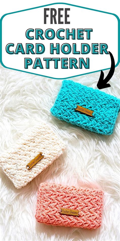 crochet credit card holder